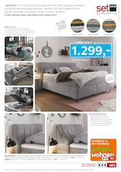 Boxspringbett im XXXLutz Möbelhäuser Prospekt in Magdeburg Aktueller XXXLutz Möbelhäuser Prospekt mit Boxspringbett, "junges wohnen.", Seite 17