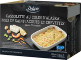 Cassolette au colin d'Alaska, noix de Saint-Jacques et crevettes - Deluxe en promo chez Lidl Vandœuvre-lès-Nancy à 7,79 €