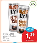 Latte Cappuccino im Angebot bei budni in Norderstedt Latte Cappuccino Angebote von Oatly bei budni Norderstedt für 1,39 €