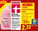 Aktuelle Waschmittel Angebote bei Lidl in Bremen Aktuelles Feinwaschmittel Wolle Angebot bei Lidl in Bremen ab 2,22 €