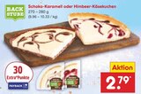 Schoko-Karamell oder Himbeer-Käsekuchen Angebote von BACKSTUBE bei Netto Marken-Discount Aachen für 2,79 €