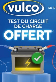 BON PLAN SUR LE TEST DU CIRCUIT DE CHARGE à Vulco dans Boulogne-Billancourt BON PLAN SUR LE TEST DU CIRCUIT DE CHARGE à Vulco dans Boulogne-Billancourt