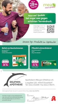 Aktueller mea - meine apotheke Prospekt "Unsere September-Angebote" Seite 1 von 4 Seiten für Düsseldorf