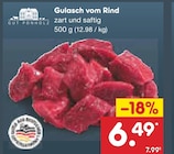 Gulasch vom Rind im Netto Marken-Discount Prospekt Gulasch vom Rind von Gut Ponholz im aktuellen Netto Marken-Discount Prospekt für 6,49 €