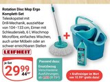 Rotation Disc Mop Ergo Komplett-Set im Angebot bei GLOBUS in Plauen Rotation Disc Mop Ergo Komplett-Set Angebote von Leifheit bei GLOBUS Plauen für 4,99 €