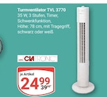 Aktuelles Turmventilator TVL 3770 Angebot bei GLOBUS in Duisburg ab 24,99 €
