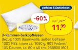 3-Kammer-Gelkopfkissen Angebote bei ROLLER Hamburg für 11,99 €