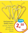 Holzperlen Deko-Herz für 2,50 € bei budni im Angebot Holzperlen Deko-Herz im aktuellen budni Prospekt