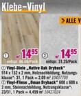 Vinyl-Diele oder Vinyl-Fliese Angebote von Vinyl-Diele oder Vinyl-Fliese bei Hornbach Hannover für 14,95 €