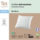 L'oreiller anti-acariens - TEX HOME - Carrefour à Béziers L'oreiller anti-acariens - TEX HOME en promo chez Carrefour Béziers à 12,99 €