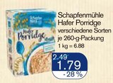 Hafer Porridge von Schapfenmühle im aktuellen V-Markt Prospekt für 1,79 €