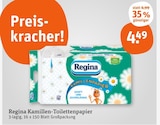 Kamillen-Toilettenpapier im Angebot bei tegut in Kassel Kamillen-Toilettenpapier Angebote von Regina bei tegut Kassel für 4,49 €