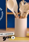 Pot et 7 ustensiles de cuisine - Gifi Pot et 7 ustensiles de cuisine à 9,99 € dans le catalogue Gifi