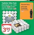 Teelichte 100er-Pack bei GLOBUS im Neubrandenburg Prospekt für 1,59 €