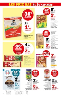 Promotion Flocons D'avoine dans le prospectus Super U, valable du 17/06/2025 au 29/06/2025 Promo Flocons D'avoine dans le catalogue Super U du moment à la page 24