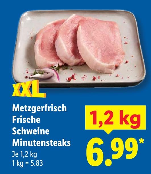Metzgerfrisch Frische Schweine Minutensteaks