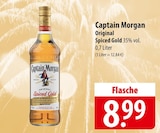 Captain Morgan Original Spiced Gold bei famila Nordost im Falkensee Prospekt für 8,99 €