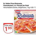 Pizza Ristorante im Angebot bei GLOBUS in Plauen Pizza Ristorante Angebote von Dr. Oetker bei GLOBUS Plauen für 1,99 €