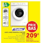 Lave-linge frontal - Curtiss - Hyper U à Rezé Lave-linge frontal - Curtiss en promo chez Hyper U Rezé à 209,00 €