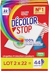 Lingettes protection couleurs 2x22 - DECOLOR STOP dans le catalogue Intermarché Hyper