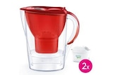 Bouteille et carafe filtrante Brita Marella rouge 2 mois (inclus 2 cartouches filtrantes MAXTRA PRO All-in-1) - Brita dans le catalogue Darty