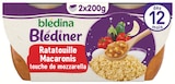 Blédîner Bol Ratatouille Macaroni Mozzarella - BLÉDINA à 0,89 € dans le catalogue Intermarché Hyper