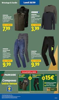 Promotion Veste polaire homme dans le prospectus Lidl, valable du 24/09/2026 au 30/09/2026 Promo Veste polaire homme dans le catalogue Lidl du moment à la page 53
