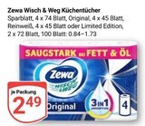 GLOBUS - Wisch & Weg Küchentücher Sparblatt Angebot im Prospekt Wisch & Weg Küchentücher Sparblatt bei GLOBUS im Prospekt "" für 2,49 €