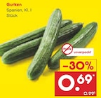 Netto Marken-Discount Laubenheim - Gurken Angebot im Prospekt Gurken bei Netto Marken-Discount im Laubenheim Prospekt für 0,69 €