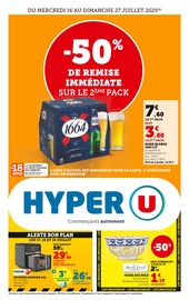 Catalogue Hyper U à Paris cette semaine, valable du 16/07/2025 au 27/07/2025 Prospectus Hyper U à Paris, "Hyper U", 28 pages de promos valables du 16/07/2025 au 27/07/2025