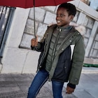 Parka 3-en-1 à capuche fausse fourrure vert kaki garçon à 32,19 € dans le catalogue La Halle