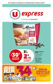 Catalogue Supermarchés U Express en cours à Bobigny et alentours, "U Express", 28 pages, 25/03/2025 - 06/04/2025