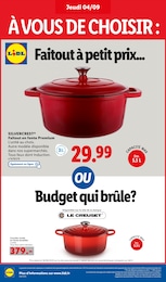 Prix et réduction Faitout dans le prospectus Lidl en cours Offre Faitout dans le catalogue Lidl du moment à la page 38