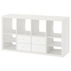 Regal 4 Schubladen/mit 2 Regaleinsätzen weiß im Angebot bei IKEA in Kirchheim Regal 4 Schubladen/mit 2 Regaleinsätzen weiß Angebote von KALLAX bei IKEA Kirchheim für 139,99 €
