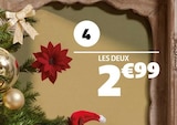 2 poinsettias dans le catalogue Gifi