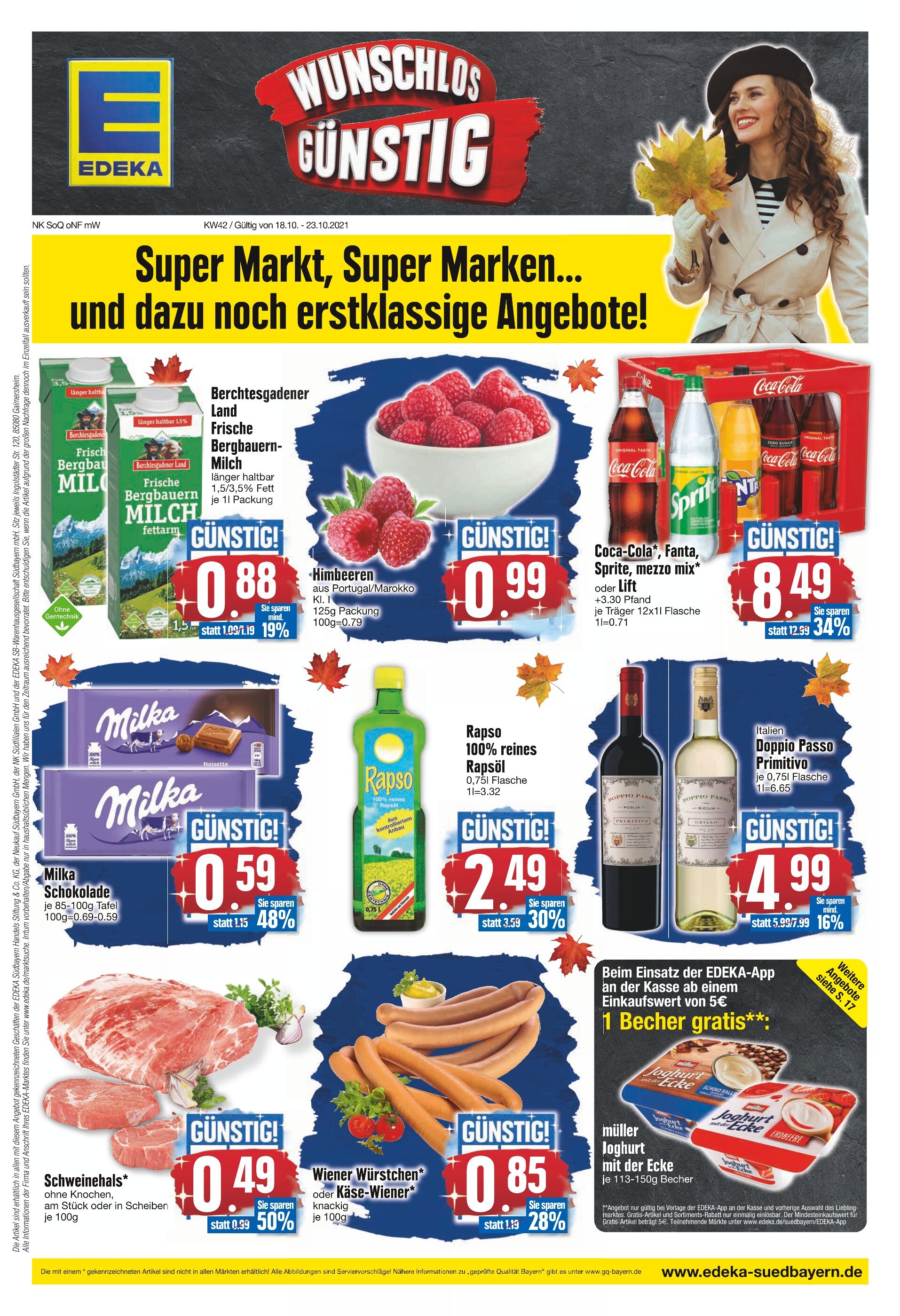 EDEKA Prospekt für Farchant mit 20 Seiten EDEKA Prospekt für Farchant: "WUNSCHLOS GÜNSTIG", 20 Seiten, 18.10.2021 - 23.10.2021