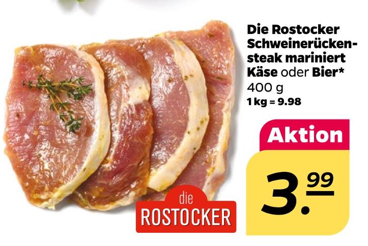 Schweinerückensteak mariniert Bier