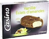 Maxi bâtonnets glacés vanille éclats d’ amandes - CASINO dans le catalogue Casino Supermarchés