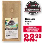Espresso Roma im Angebot bei E center in Wiesbaden Espresso Roma Angebote von Check-In Kaffeerösterei bei E center Wiesbaden für 22,99 €