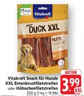 Snack für Hunde XXL Entenbrustfiletstreifen Angebote von Vitakraft bei E center Fellbach für 3,99 €