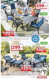 Couch im Segmüller Prospekt "Gartenmöbel" mit 24 Seiten (Ulm)