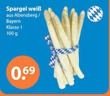 Spargel weiß bei V-Markt im Rottenburg Prospekt für 0,69 €