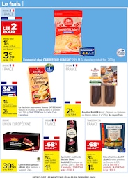 Prix et réduction Emmental râpé dans le prospectus Carrefour en cours Offre Emmental râpé dans le catalogue Carrefour du moment à la page 28