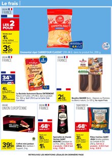 Promotion Emmental dans le prospectus Carrefour, valable du 28/10/2025 au 10/11/2025 Promo Emmental dans le catalogue Carrefour du moment à la page 28