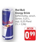 Energy Drink im Angebot bei EDEKA in Pirmasens Energy Drink Angebote von Red Bull bei EDEKA Pirmasens für 0,99 €