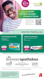 mea - meine apotheke Apotheken Prospekt der aktuellen Woche mit 4 Seiten, gültig von 01.06.2026 bis 30.06.2026, in Offingen und Umgebung Aktueller mea - meine apotheke Apotheken Prospekt in Offingen und Umgebung, "Unsere Juni-Angebote" mit 4 Seiten, 01.06.2026 - 30.06.2026