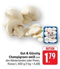 Champignons weiß im Angebot bei EDEKA in Saarbrücken Champignons weiß Angebote von Gut & Günstig bei EDEKA Saarbrücken für 1,79 €