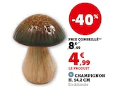 Promo Champignon  H. 14,2 cm à 4,99 € dans le catalogue Super U à Publier