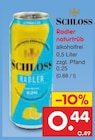 Aktuelles Radler naturtrüb alkoholfrei Angebot bei Netto Marken-Discount in Magdeburg ab 0,44 €