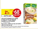 Velouté Pommes de Terre et Raclette de France - Knorr & La Potagère dans le catalogue Intermarché Super